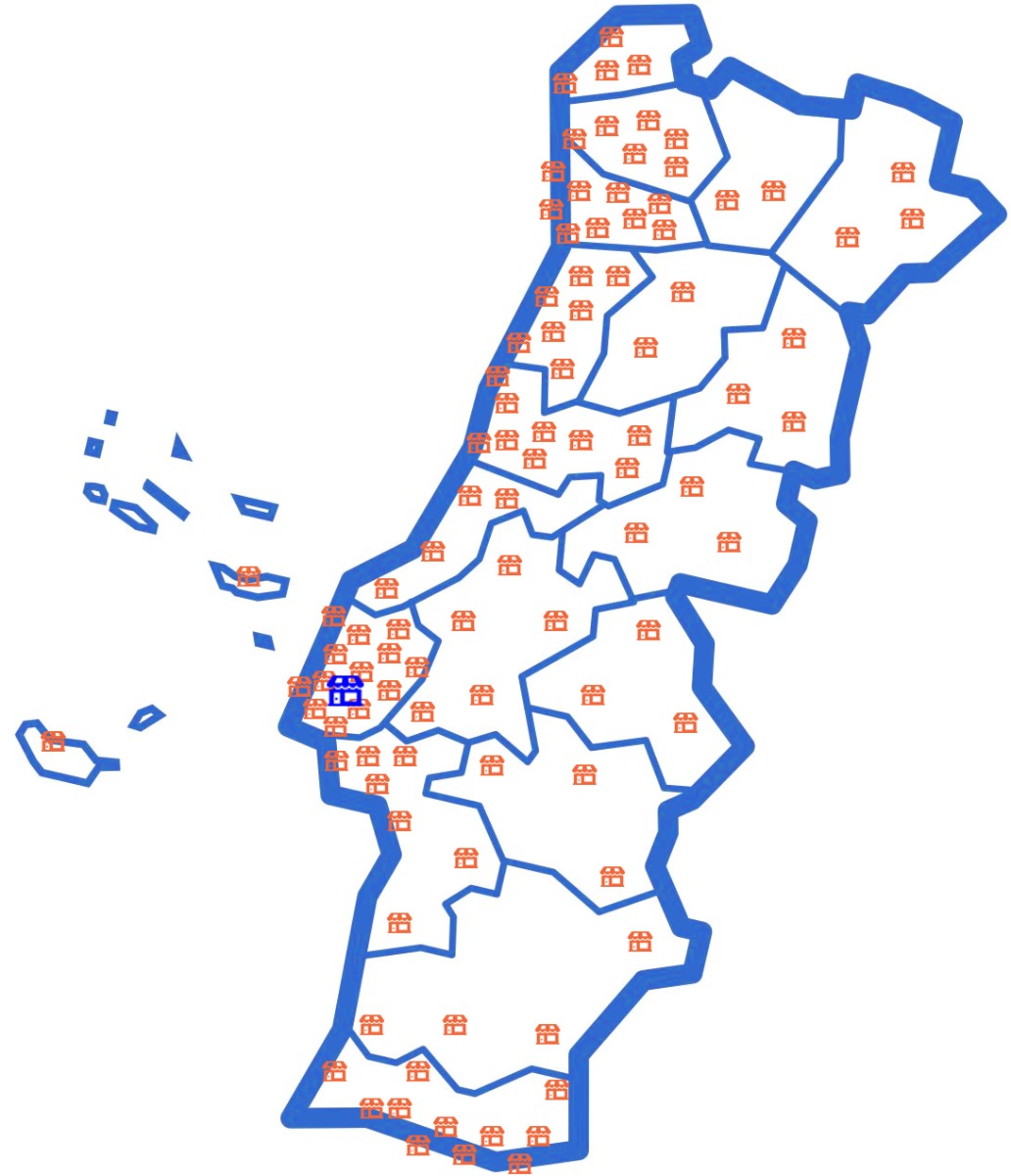instalações externas